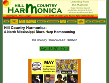 Tablet Screenshot of hillcountryharmonica.com